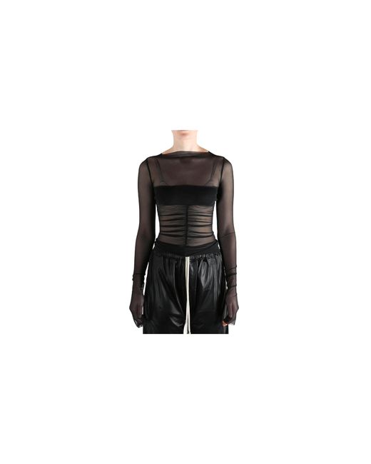 Rick Owens Black Temple Bandeau Top Ro01F6274 Tusrja 09"