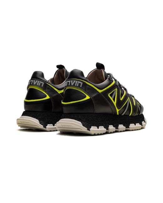 Lanvin Black Lightning Leather Sneakers Fm Skdecl Masp E19" for men