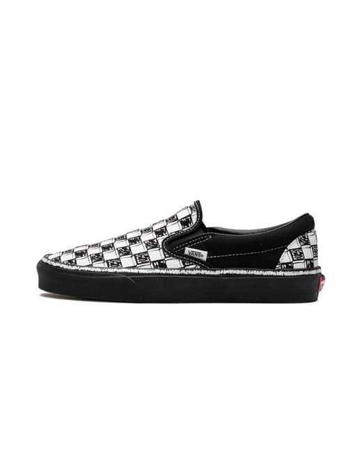 Vans Black Classic Slip-on "sketch Check" Shoes for men