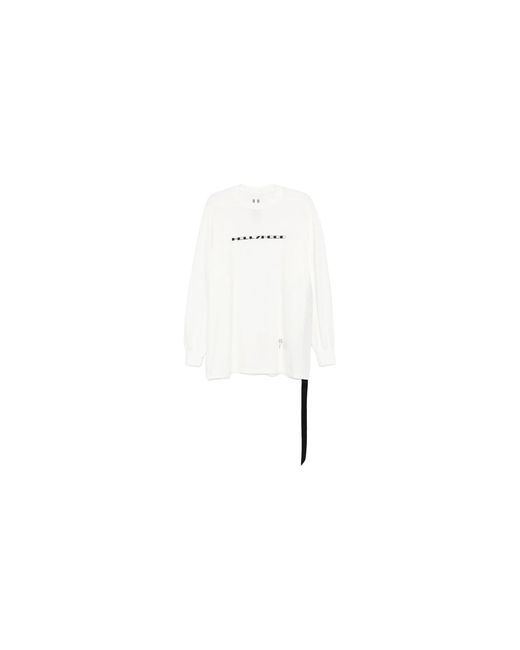 Rick Owens Black Hollywood Logo Jumbo Long Sleeve T-Shirt Shirt Du01E3261 Rnep5 1109" for men