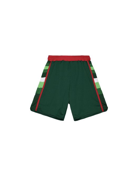 Mitchell & Ness Green Authentic Road Shorts "Milwaukee Bucks 83-84" Ashrgs18124 Mbudkgn83" for men