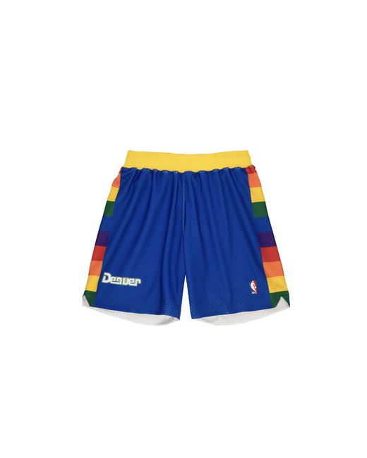 Mitchell & Ness Authentic Shorts "Nba Denver Nuggets 91" Ashrcp19188 Dnublue91" for men