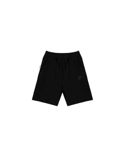 Nike Black Tech Fleece Shorts Im0693 010" for men