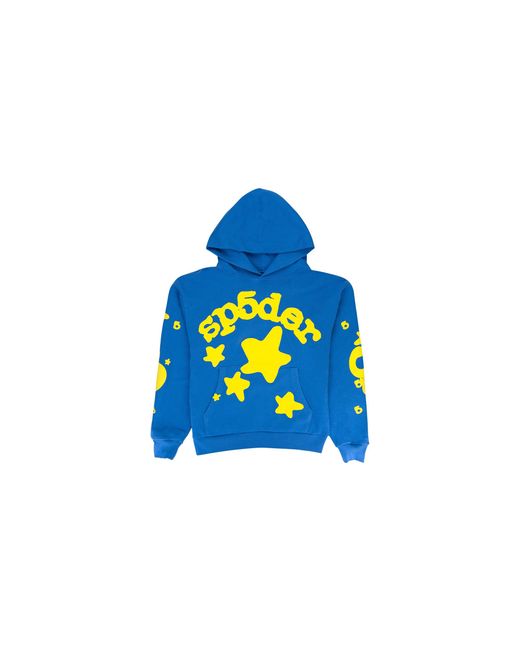 Sp5der Blue Beluga Hoodie & Sweatshirt Ss09Fw24Blu"