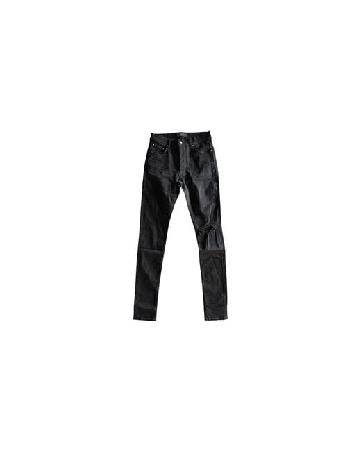 Amiri Black Broken Distressed Jeans Amr009" for men