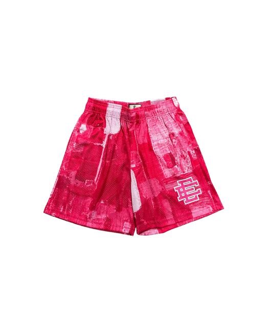 Eric Emanuel Red Ee Basic Shorts Boro Patchwork" Ee115" for men