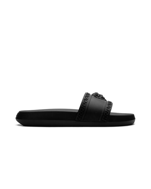 Versace Black Palazzo Medusa Pool Slide 1008733 Dg09G 1B000" for men