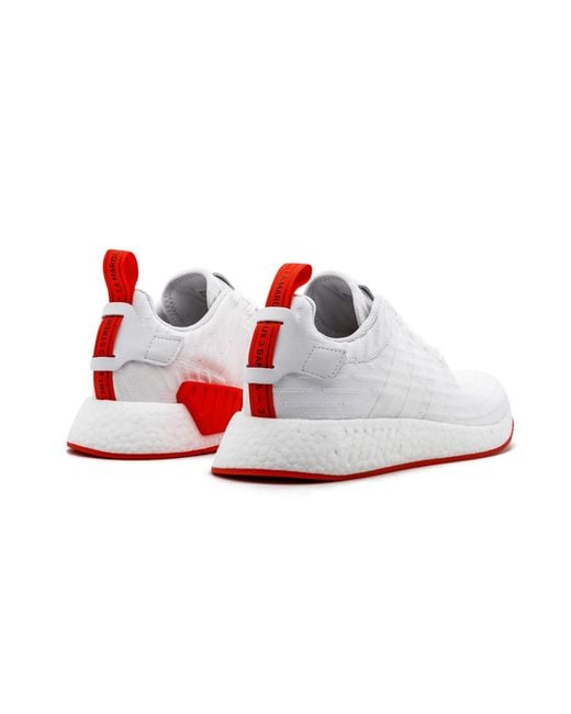 Adidas White Nmd R2 Pk Ba7253" for men