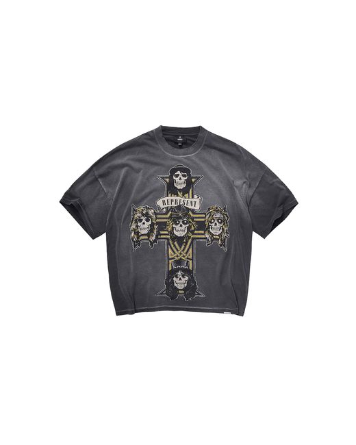 Represent Black Guns N Roses Cross Ss T-Shirt Mlm100759-Sb"