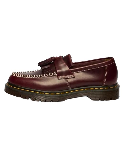 Dr. Martens Brown Adrian Orleans Leather Tassel Loafers "Cherry" 42849600" for men