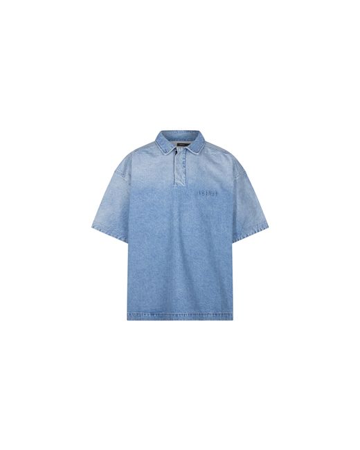 Purple Brand Blue Ss Emboss Polo P036 Spli423" for men