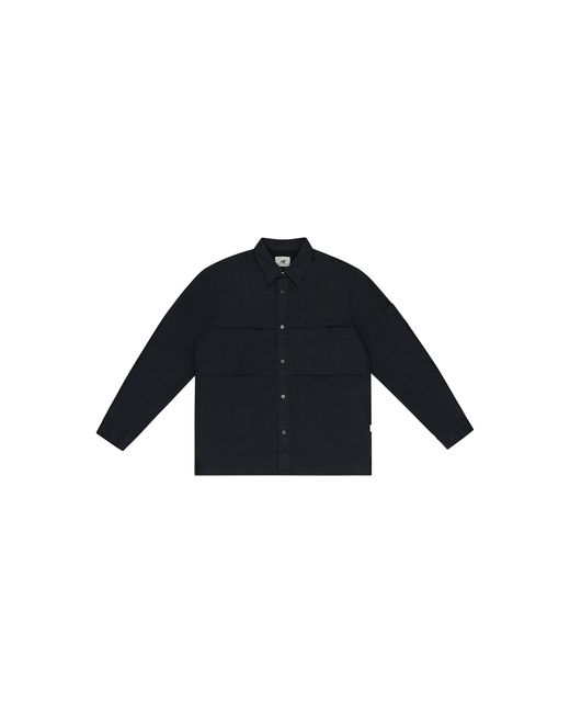 Aimé Leon Dore Black New Balance Grid Button-Down Shirt Nb23Wt000 Jet" for men