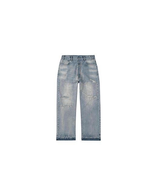 Bravest Studios Black Thrashed Baggy Denim Pants Bs92"