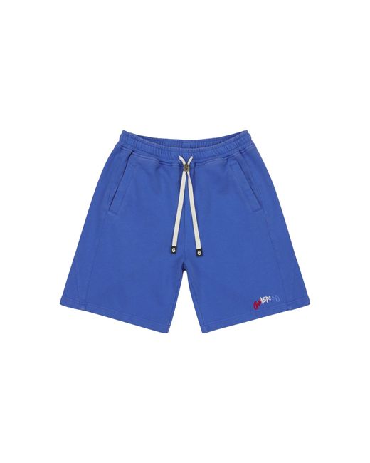 GODSPEED NEW YORK Blue Vital Terry Shorts "4Th" Gs483" for men