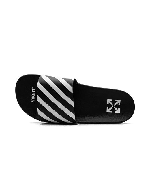 Off-White c/o Virgil Abloh Black Diag Slides Omic011C99Mat0011001" for men