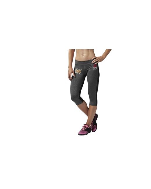 Reebok Black Rcf Crossfit Games Chase Capri "Dark Heather Ai0504"