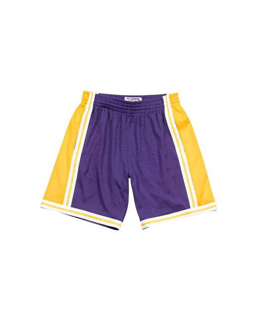 Mitchell & Ness Purple Los Angeles Lakers Swingman Shorts "1984 for men
