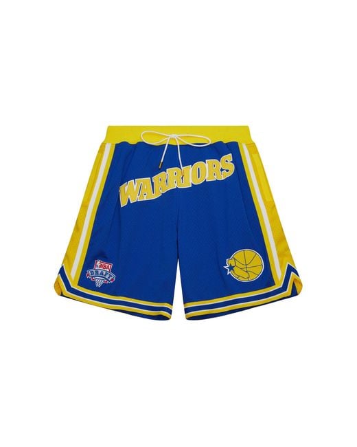 Mitchell & Ness Blue Just Don Hardwood Classics Shorts "Nba Warriors 1993" Shormo22020 Gswryyw93" for men