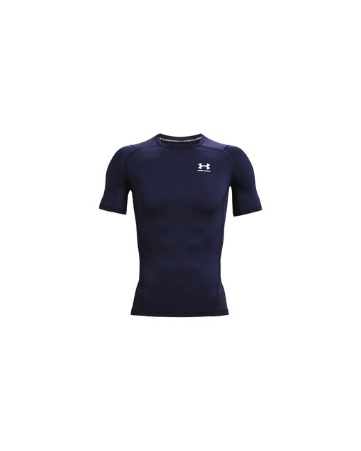 Under Armour Black Heatgear Compression Short Sleeve "Midnight 1361518 410" for men