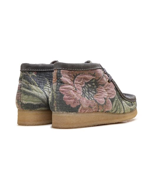 Clarks Black Wallabee Boot Floral" 26169842" for men