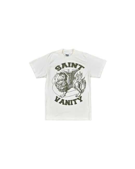 SAINT VANITY Black Griffin T-Shirt Sv036" for men