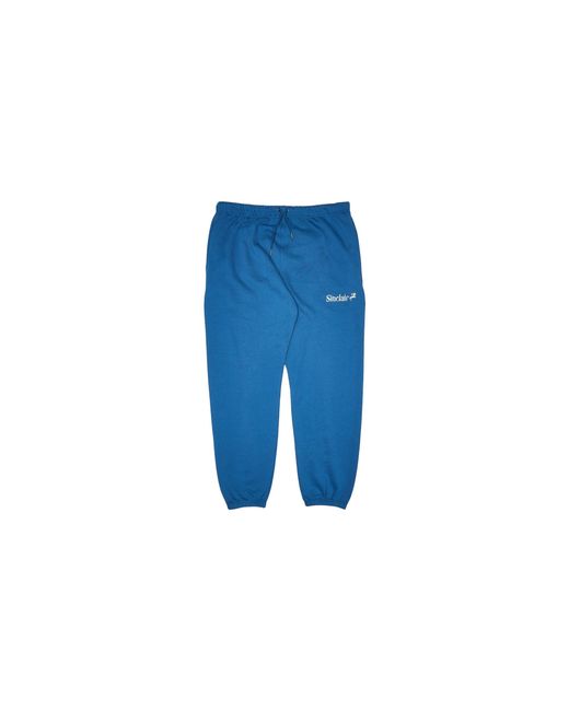 Sinclair Blue Embroidered Logo Sweatpants Sweatpants Nvy" for men