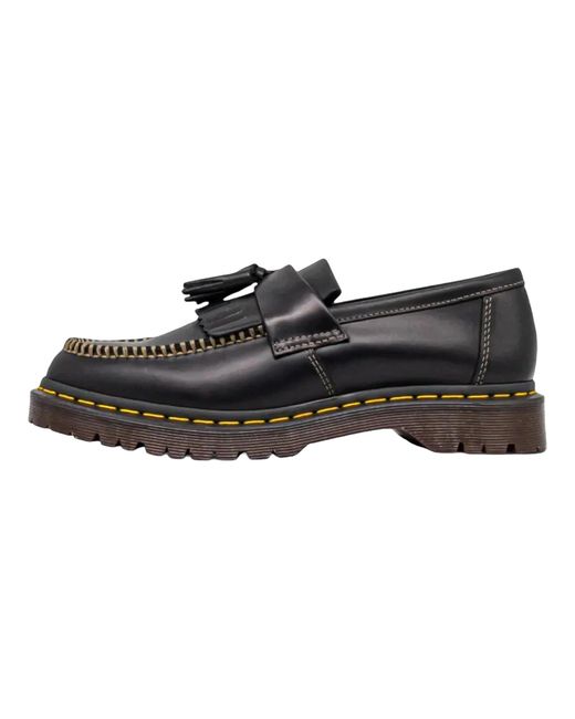 Dr. Martens Black Adrian Orleans Leather Tassel Loafers 42849001" for men