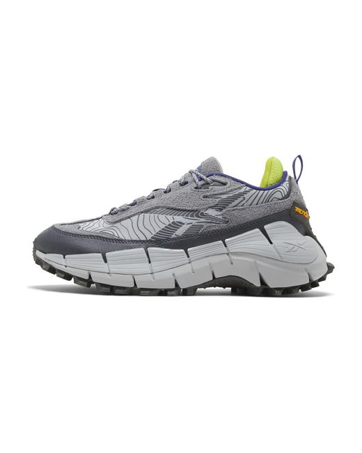 Reebok Gray Zig Kinetica 2.5 Edge Gx6832" for men
