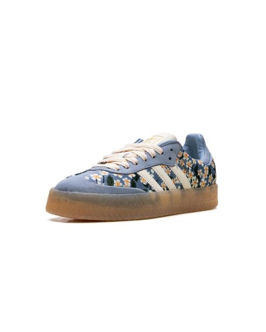 Adidas Blue Sambae "Liberty London Floral Embroidery Cream" Jq6046"