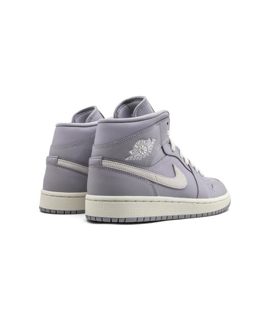 Nike Gray Air 1 Mid Light Bone" Cd7240 002"