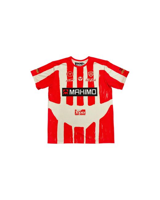 Travis Scott Red Mexico Soccer Jersey Cream" Tsuc94"