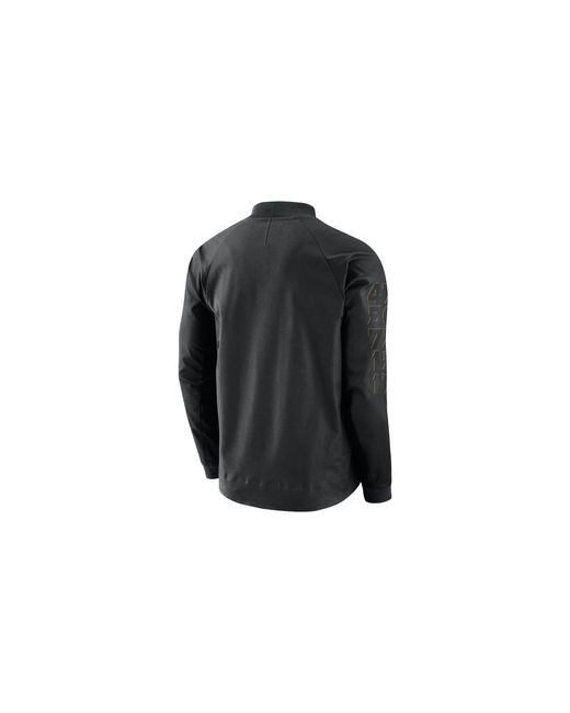 Nike Black Nba Modern Varsity Jacket "Golden State Warriors" 860800 010" for men