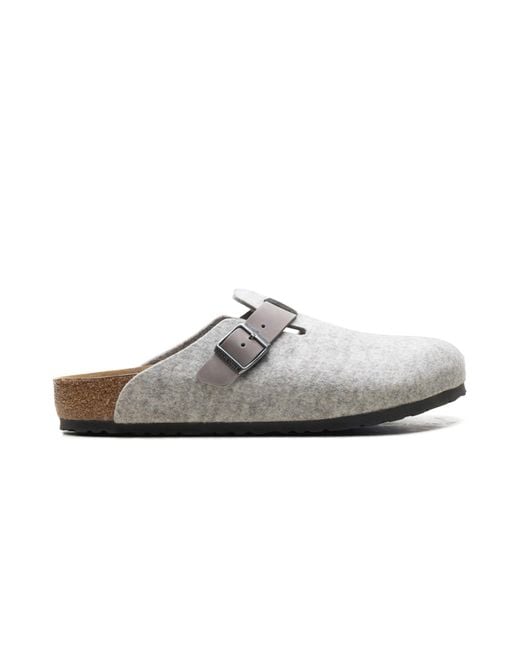 Birkenstock Black Boston Natural Leather Felt "Light" 1026149" for men
