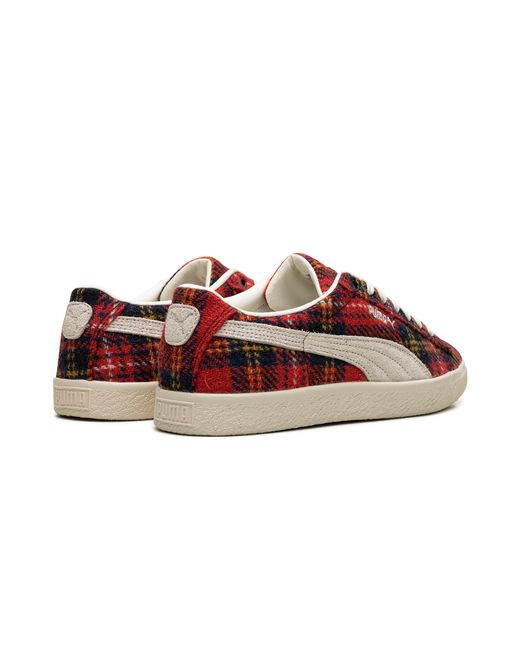 PUMA Red Suede Vtg Harris Tweed "Frosted Ivory 393219 01" for men
