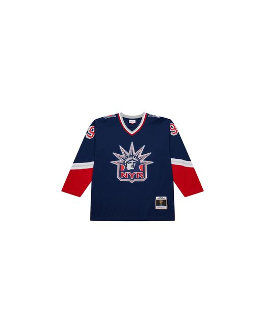 Mitchell & Ness Blue Nhl Alternate Jersey Rangers 1996 Wayne Gretzky Jy9033 Nyanavy" for men