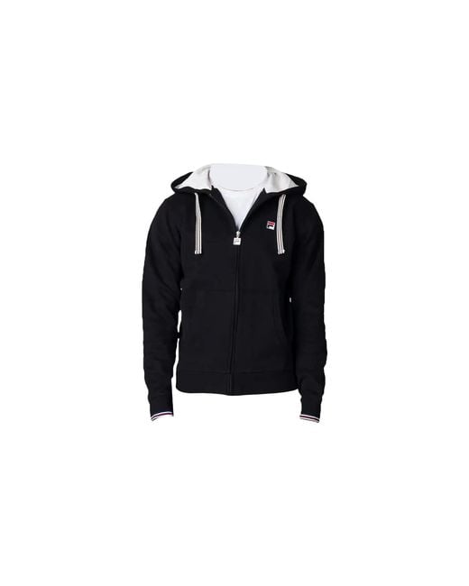 Fila Black Torino Hooded Sweatshirt Lm173N92 001" for men