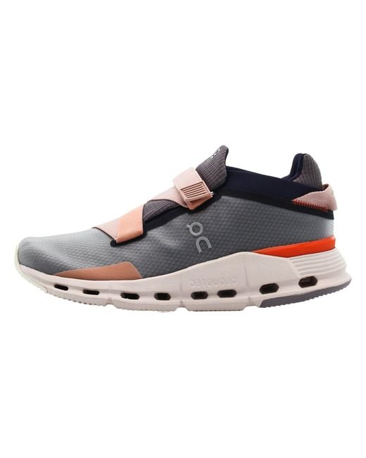On Shoes Black Cloudnova Wrap "Quicksilver Flame" 26.99398"