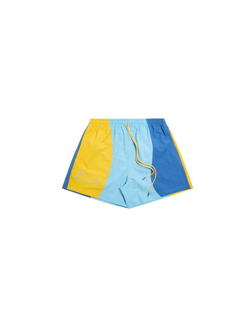 DIET STARTS MONDAY Black Nylon Panel Bay Short "Multi Dsm Sum24 026" for men