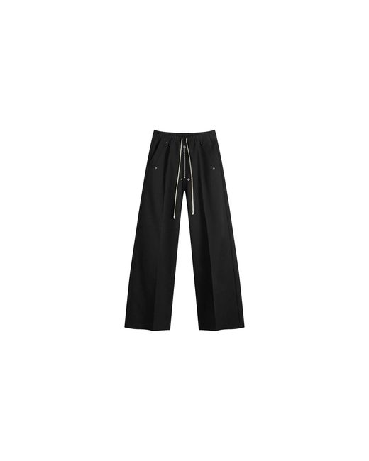 Rick Owens Black Bela Wide Leg Trouser Pants Ru02D6366 Wa 09" for men