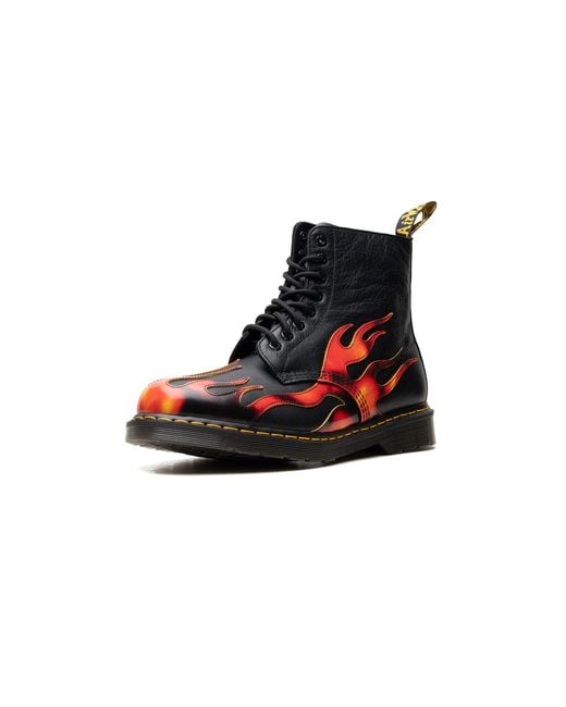 Dr. Martens Black 1460 Pascal Flame Arcadia Rub Off Leather Boots 41517001" for men
