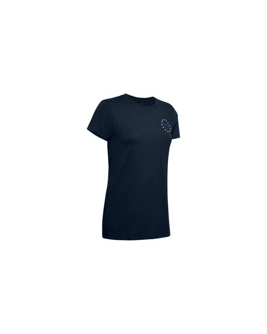 Under Armour Black Freedom Banner T-Shirt "Academy Royal" 1352160 408"