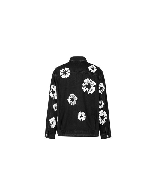 DENIM TEARS Black The Cotton Wreath Denim Jacket Dt15" for men