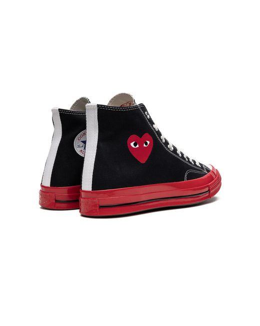 Converse Black Cdg X Chuck Taylor 70 Hi "Comme Des Garcons Play" A01793C" for men