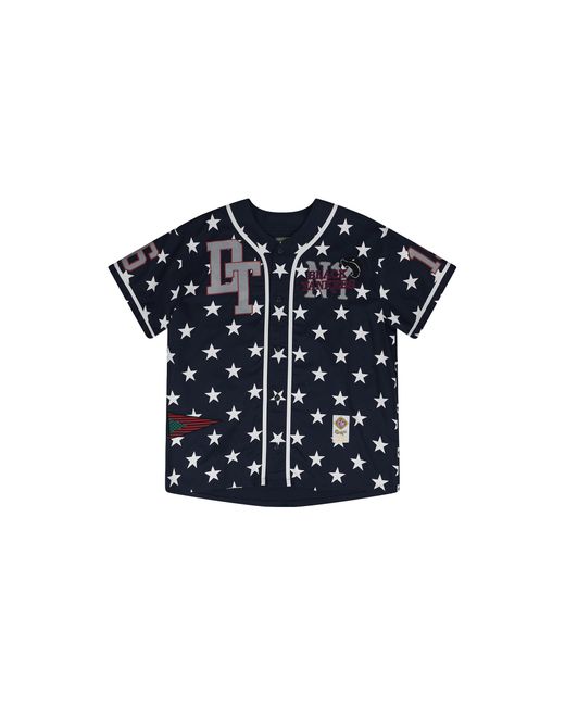 DENIM TEARS Black Yankees Baseball Jersey Dt811" for men