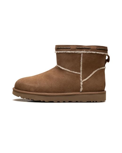 Ugg Brown Classic Mini Shearling Braid "Chestnut" 1166751 Che"