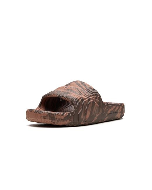 Adidas Brown Adilette 22 "Claster" Hp6518" for men