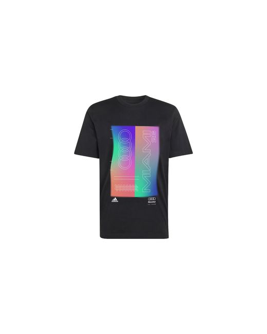 Adidas Black Audi Revolut F1 Team Teamgeist Graphic T-Shirt Kf1533" for men