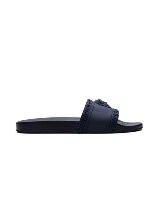Versace Blue Palazzo Medusa Pool Slide Dsu5883 Dgo9G K83" for men