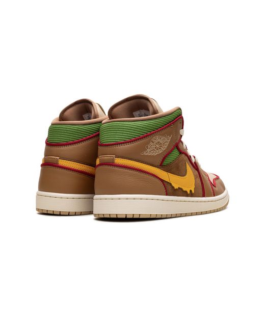 Nike Black 1 Mid Se "Cheeseburger" Ib7403 224" for men
