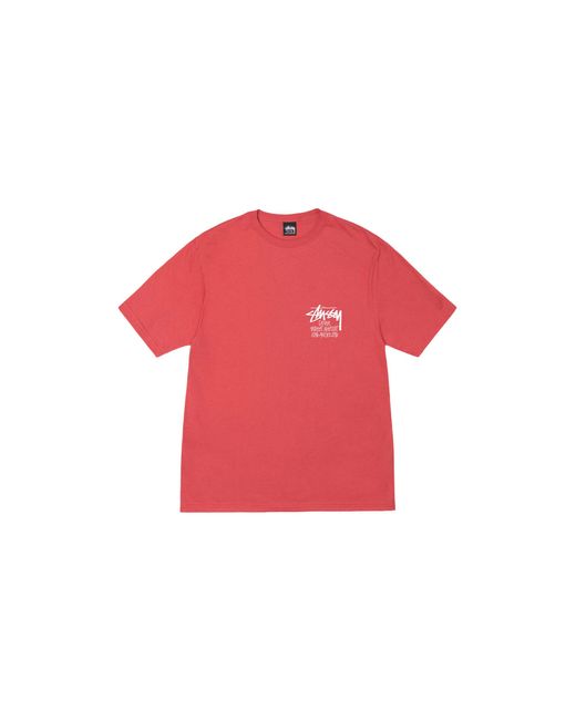 Stussy Red Dsm Los Angeles T-Shirt Stus468" for men